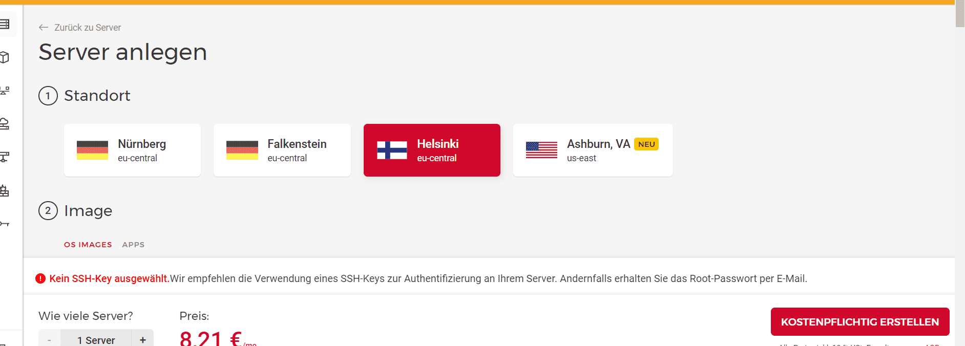 OTOBO hosting server infrastructure