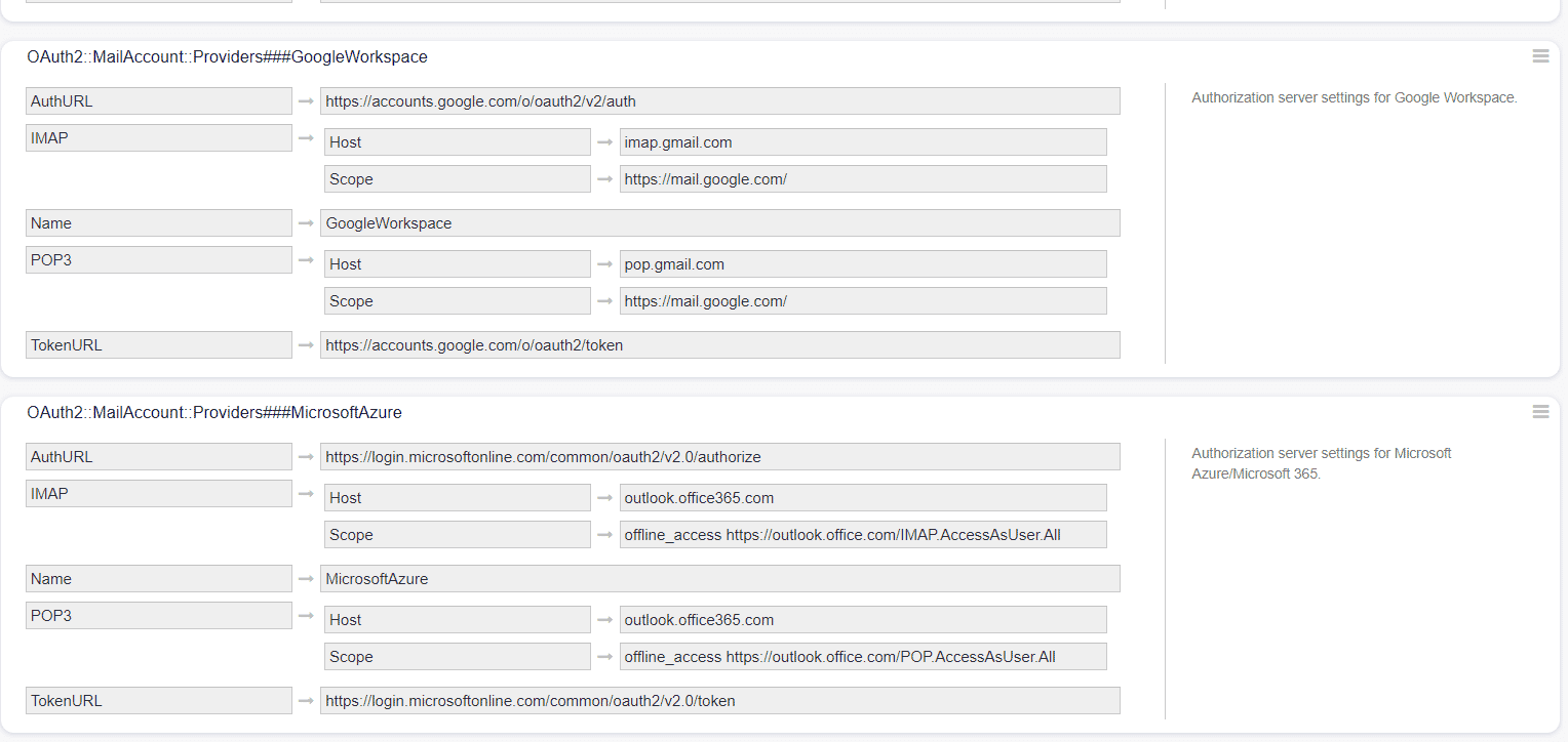 OAuth2 konfigurieren