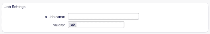 Job-Settings