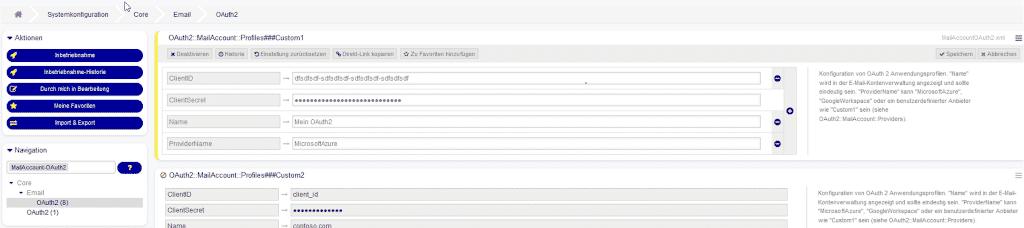 OAuth2-Einstellungen in OTOBO [1]