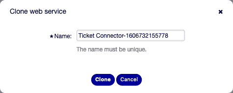 Webservice klonen