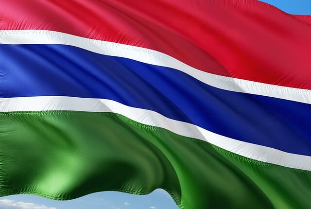 Nationale Vlag van Gambia